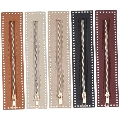 5pcs Reißverschlüsse für Taschen und Geldbörsen, 10, 6 x 2, 4 Zoll PU Leder Crochet Reißverschluss mit Löchern, Nähbedarf für DIY, Jeans, Handwerk, Häkeln Reißverschluss mit Löchern 5pcs Reißverschlüsse für Taschen und Geldbörsen, 10, 6 x 2, 4 Zoll PU Leder Crochet Reißverschluss mit Löchern, Nähbedarf für DIY, Jeans, Handwerk, Häkeln Reißverschluss mit Löchern von Cndiyald