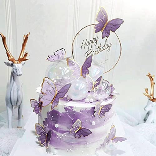 Cndiyald Cake Toper Butterfly Cupcake Topper 3D Schmetterling Kuchen Dekor Hohlpapier Schmetterling für Geburtstagsfeier Versorgung 11pcs lila Cndiyald Cake Toper Butterfly Cupcake Topper 3D Schmetterling Kuchen Dekor Hohlpapier Schmetterling für Geburtstagsfeier Versorgung 11pcs lila von Cndiyald