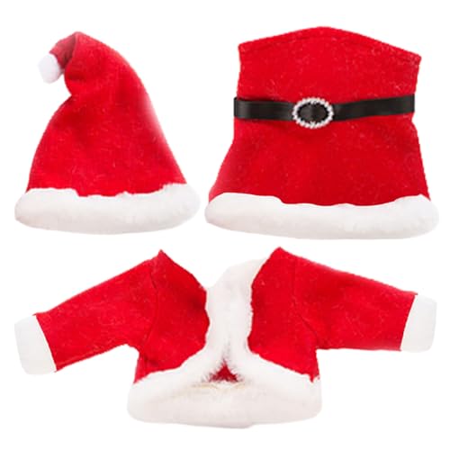 Cndiyald Babypuppenkleidung für 20 -Zoll -Puppen 3pcs/Set Babypuppen -Outfits Rot Blumendruckzubehör für Weihnachten Geburtstagsstil 2, Kleidung von Cndiyald