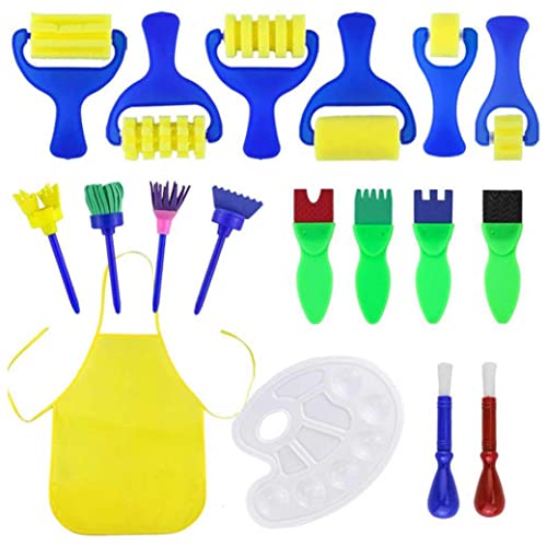 Cndiyald Kindermalwerkzeug -Werkzeug -Kit -Schwamm Malerei Pinsel Kinder DIY frühe Zeichnungswerkzeuge 18pcs, Kinderschwamm Brushes Werkzeuge Cndiyald Kindermalwerkzeug -Werkzeug -Kit -Schwamm Malerei Pinsel Kinder DIY frühe Zeichnungswerkzeuge 18pcs, Kinderschwamm Brushes Werkzeuge von Cndiyald