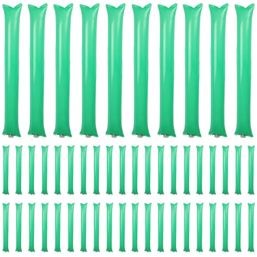 Cndiyald Thunder Sticks, 50Pcs Cheering Stick Kunststoff, aufblasbare Geräuschemacher, aufblasbare Thunder Sticks Geräuschemacher Grün Cndiyald Thunder Sticks, 50Pcs Cheering Stick Kunststoff, aufblasbare Geräuschemacher, aufblasbare Thunder Sticks Geräuschemacher Grün von Cndiyald