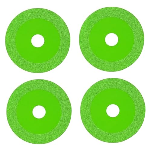 Glasschnittscheibe, 4pcs Diamond -Scheibe, 10 cm Felsplatte flacher Schleifklinge, unzerstörbar, schleifende Schneidklinge von Cndiyald