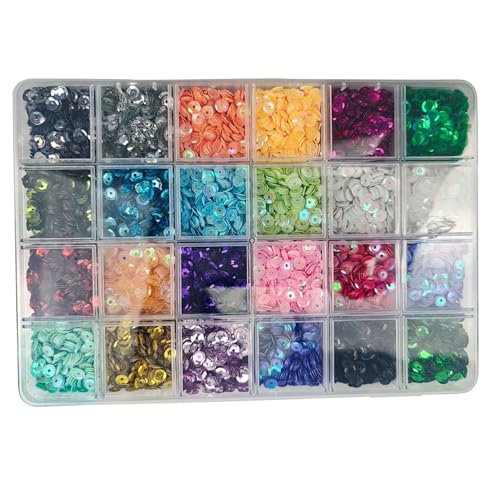 Lose Pailletten, 5 mm glänzende, facettierte Kunststoff-Schillsabschnitte, Mehrzweck-Runde funkelnde Gegenstände für DIY Bastelanäsere Nagelfestival Kostümdekoration, Schillern Lose Pailletten, 5 mm glänzende, facettierte Kunststoff-Schillsabschnitte, Mehrzweck-Runde funkelnde Gegenstände für DIY Bastelanäsere Nagelfestival Kostümdekoration, Schillern von Cndiyald