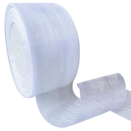 Tulle Ribbon, 2 Zoll & 49 Yards Elegantes weiches Chiffonband für Geschenkverpackung, Blumenstrauß, DIY -Projekte, Party, für Geschenkverpackung Tulle Ribbon, 2 Zoll & 49 Yards Elegantes weiches Chiffonband für Geschenkverpackung, Blumenstrauß, DIY -Projekte, Party, für Geschenkverpackung von Cndiyald