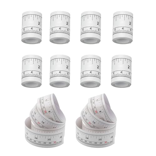10pcs Klebstoff Nählehrer 90 Cm Doppelklebeband Für Stoffschnitte & Schneiderung Inch/Zentimeter Markierende Zubehör Kleber Workbench Lineal von Cnrfeoap