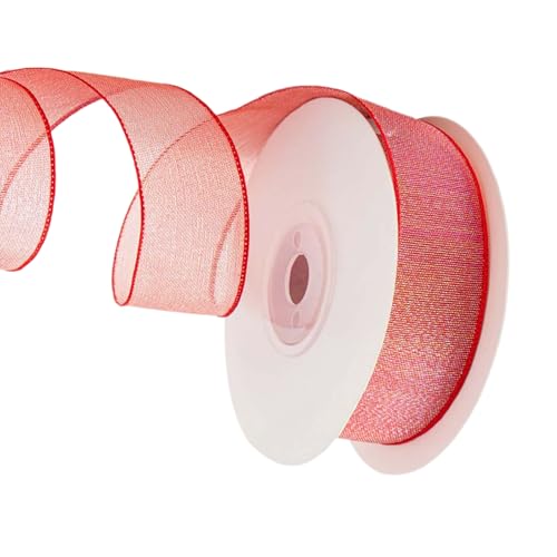 1inchx11yd Sheer Organza Ribbon Weihnachtsband Für Bögen Kranzfestigen Weihnachtsbaum Hochzeits Geburtstagdekoration 1inchx11yd Sheer Organza Ribbon Weihnachtsband Für Bögen Kranzfestigen Weihnachtsbaum Hochzeits Geburtstagdekoration von Cnrfeoap