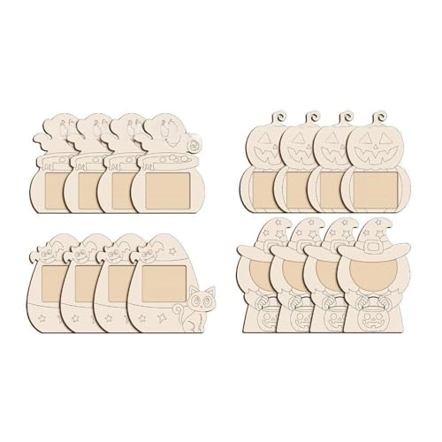 4pcs Unbemalte Handwerksrahmen Unfertiger Holz Bilderrahmen Für Malerei Kunsthandwerksprojekt Halloween Party Dekoration Holzrahmen 4pcs Unbemalte Handwerksrahmen Unfertiger Holz Bilderrahmen Für Malerei Kunsthandwerksprojekt Halloween Party Dekoration Holzrahmen von Cnrfeoap