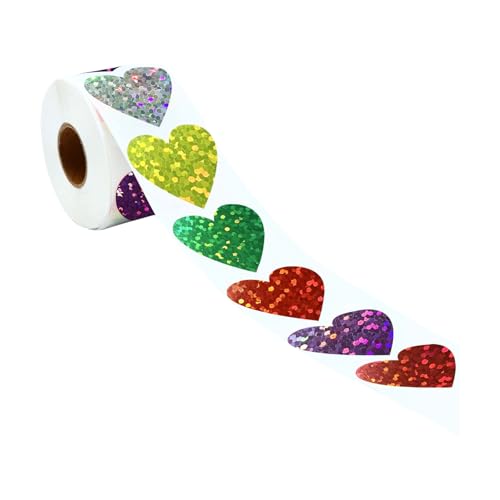 500pcs Glitzernder Sternaufkleber Buntes Herzaufkleberkleber Siegel Etikett Für Scrapbooking Journal Verpackungskleber 500pcs Glitzernder Sternaufkleber Buntes Herzaufkleberkleber Siegel Etikett Für Scrapbooking Journal Verpackungskleber von Cnrfeoap