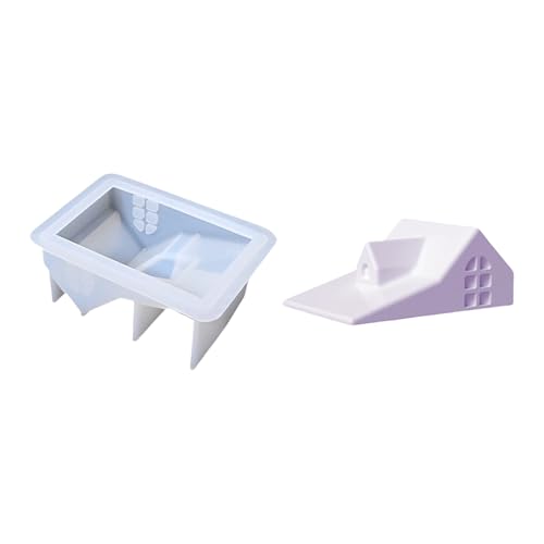 Aufbewahrungsglas Silikonformen Schornstein Haus Kerzenbecher Formen Crafting Tool Epoxidharz Formen Gussformen Silikonform Schornstein Haus Kerzenbecher Aufbewahrungsglasversorgung Lieferung von Cnrfeoap