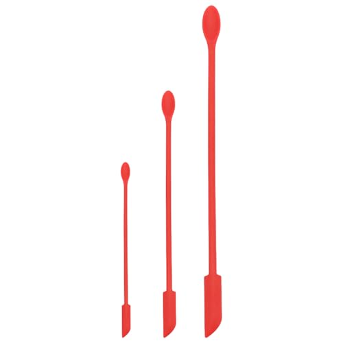 Cnrfeoap Set mit 3 Silikon-Teigschabern, Rührstäbchen für Epoxidharz, Spachtel, Flüssigkeit, Farbe, Mischen, Mischen, Silikon, Rührstäbchen, Epoxidharz von Cnrfeoap