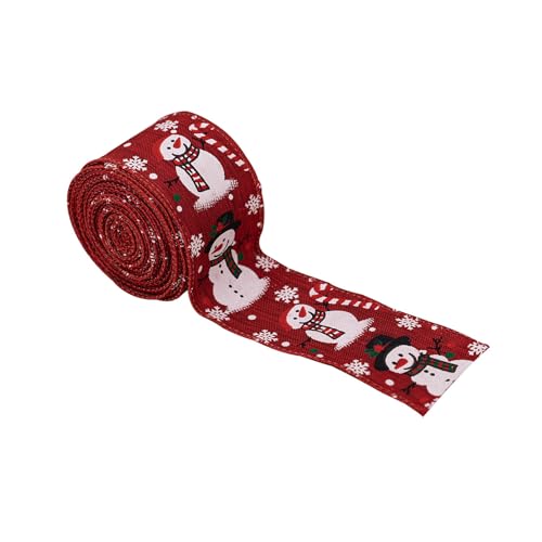 Festival-Schneemann-Band, funktionale Dekoration für Kamine, Geschenke, Kränze und Weihnachtsdekoration, benutzerfreundliches Weihnachtsband von Cnrfeoap