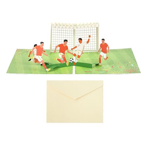 Fußballkarte mit schottischem Premier Leagues-Design, anpassbare Fanbotschaft, Fußball-Erinnerungsstücke zum Präsentieren von handgeschriebenen Botschaften von Cnrfeoap
