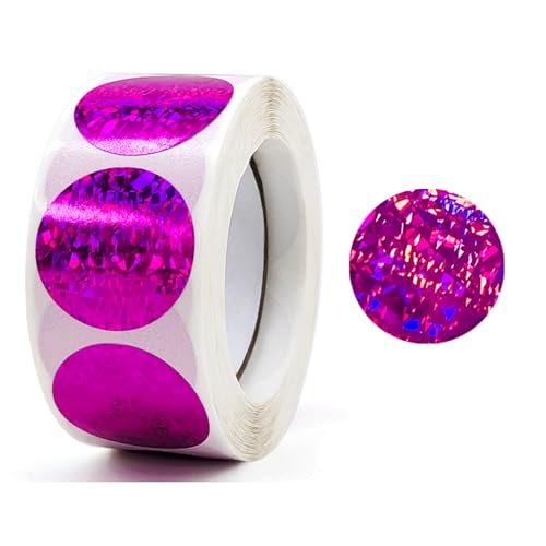 Glitzernde Aufkleber, Belohnungsaufkleber, Geschenk, bunt, glitzernd, dekorativ, rund, bunt, glitzernd, dekorativ, 50 Stück Glitzernde Aufkleber, Belohnungsaufkleber, Geschenk, bunt, glitzernd, dekorativ, rund, bunt, glitzernd, dekorativ, 50 Stück von Cnrfeoap