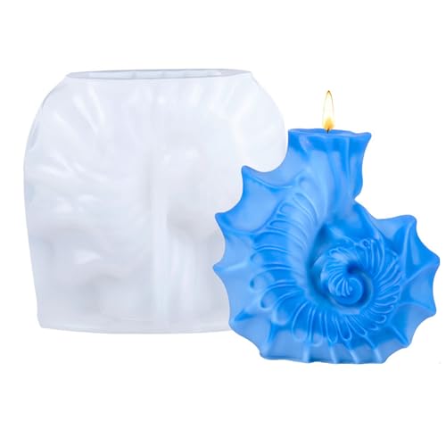 Kerzenformen Conch Guss Formen Ozeane Styles Silikonformen Ornament Epoxidharz Formplasters Formen von Cnrfeoap