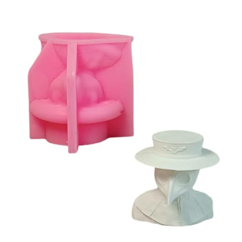 Krähen-Doktor-Form, Silikonform für handgefertigte Seife, Fondant, Epoxidharz, Krähen-Doktor-Figurenform von Cnrfeoap