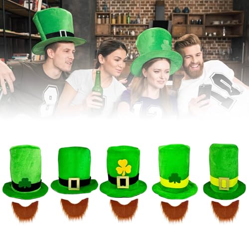 Verleihen Sie Ihren stilvollen Outfits einen festlichen Charme mit einem grünen Oberteil mit Hut und Bart als Party-Dekoration Verleihen Sie Ihren stilvollen Outfits einen festlichen Charme mit einem grünen Oberteil mit Hut und Bart als Party-Dekoration von Cnrfeoap