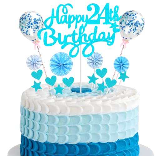 Tortendeko 24 Geburtstag Deko Kuchen Topper 24 Kuchen Deko 24 Geburtstag Mann Happy Birthday 24 Tortendeko 24 Jahre Mann Frau Kuchendeko 24. Geburtstag Mann Blau Tortendeko 24. Geburtstag Mann Blau von Cnrose