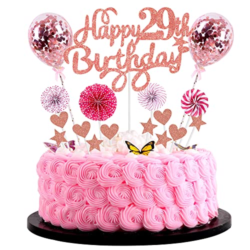 Tortendeko 29 Geburtstag Deko Kuchen Topper 29 Kuchen Deko 29 Geburtstag Frau Happy Birthday 29 Tortendeko 29 Jahre Frau Kuchendeko 29. Geburtstag Frau Rosa Tortendeko 29. Geburtstag Frau Rosegold von Cnrose