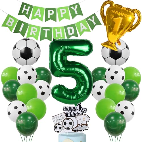 Cnrose Fussball Luftballon 5. Geburtstag Grün Helium Ballon 5 Geburtstag Junge Cake Topper Fußball Geburtstagsdeko 5 Jahre Kindergeburtstag Party Deko 5. Geburtstagsdeko Fußball Kuchendeko Fussball Cnrose Fussball Luftballon 5. Geburtstag Grün Helium Ballon 5 Geburtstag Junge Cake Topper Fußball Geburtstagsdeko 5 Jahre Kindergeburtstag Party Deko 5. Geburtstagsdeko Fußball Kuchendeko Fussball von Cnrose