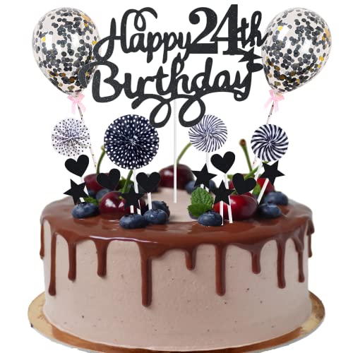 Tortendeko 24 Geburtstag Deko Kuchen Topper 24 Kuchen Deko 24 Geburtstag Mann Happy Birthday 24 Tortendeko 24 Jahre Mann Frau Kuchendeko 24. Geburtstag Mann Schwarz Tortendeko 24. Geburtstag Mann Frau von Cnrose