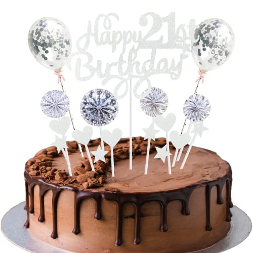 Tortendeko 21 Geburtstag Deko Kuchen Topper 21 Kuchen Deko 21 Geburtstag Mann Happy Birthday 21 Tortendeko 21 Jahre Mann Frau Kuchendeko 21. Geburtstag Mann Silber Tortendeko 21. Geburtstag Mann Frau von Cnrose