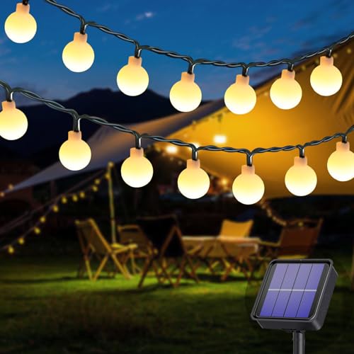 Cnulenzt Solar Lichterkette Außen, 7 Meter 60er LED Solar Lichterkette mit LED Kugel 8 Modi IP65 Wasserdicht Warmweiß Lichterkette, für Garten, Partys, Balkon, Hochzeit Cnulenzt Solar Lichterkette Außen, 7 Meter 60er LED Solar Lichterkette mit LED Kugel 8 Modi IP65 Wasserdicht Warmweiß Lichterkette, für Garten, Partys, Balkon, Hochzeit von Cnulenzt