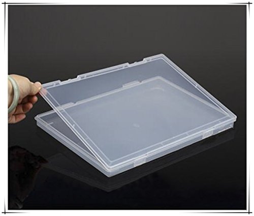 Co-link Tragbare A4-Aktenbox, transparent, Kunststoff, Bürobedarf, Dokumentenpapier, Organizer, PP, Aufbewahrung, Sammlungen, Behälter, Zeitschriften, Organizer, Box, 2 Stück (30 x 21,1 x 2 cm) von Co-link