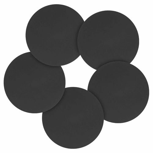 CoCud 25 Stk 152 mm Schleifscheibe 600 Körnung Siliziumkarbid Runde Klettschleifpapier Für Metall Holz Automobil Bootsbau Schleifen Und Polieren Schwarz von CoCud