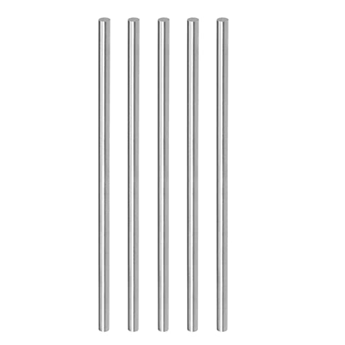 CoCud 5Stk Rund Stahl Stab 3.5mm Durchmesser 100mm Länge Schnellstahl Stangenware Handwerk DIY Werkzeug - (Anwendung: für Drehmaschinen Bohrmaschine) von CoCud