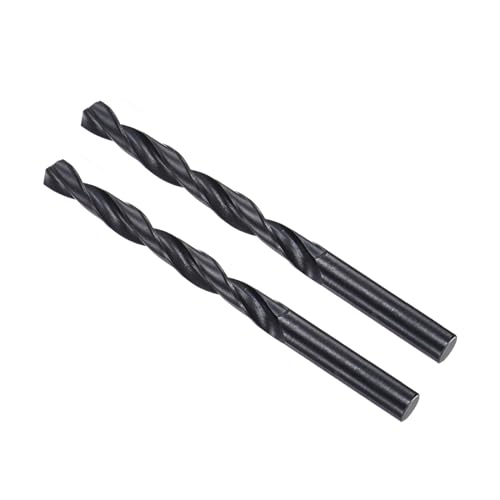 CoCud 6542 Hochgeschwindigkeitsstahl Spiralbohrer, 9,7 mm Durchmesser 132 mm Länge, Schwarzoxid gerade Spiralbohrer - (Anwendungen: für Metall Holz Kunststoff Aluminium), 2 Stücke von CoCud