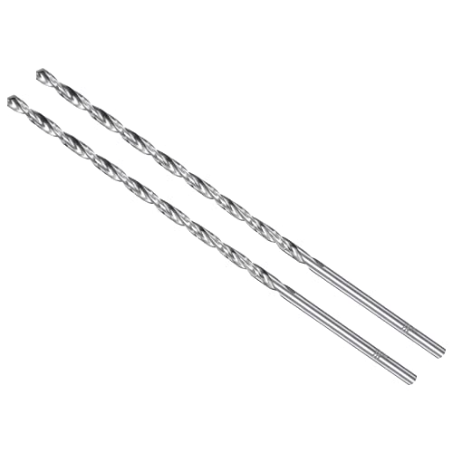 CoCud Extra Lang Drehbohrer 4mm Bohrer Durchmesser 160mm Länge Hochleistungsstahl Gerade Schaft Anbieter Bohrspitze - (Verwendung: für Holz Verformbar Eisen Aluminum Plastik) 2Stk von CoCud