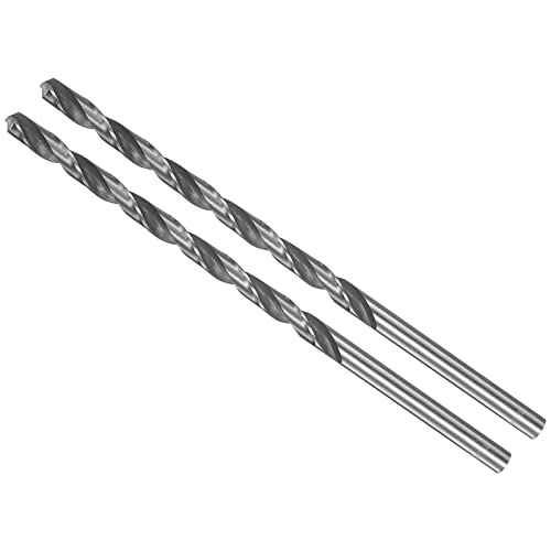CoCud Extra Lang Drehbohrer 6.5mm Bohrer Durchmesser 160mm Länge Hochleistungsstahl Gerade Schaft Anbieter Bohrspitze - (Verwendung: für Holz Verformbar Eisen Aluminum Plastik) 2Stk von CoCud