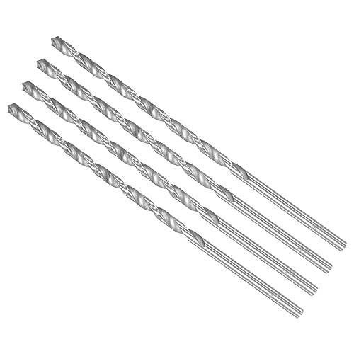 CoCud Extra Langer Spiralbohrer Bohrer 5mm Bohrer Durchmesser 160mm Gesamt Länge Schnellarbeitsstahl Spiralbohrer Bit - (Anwendung: für Kupfer Metall Holz Aluminium) 4Stk von CoCud