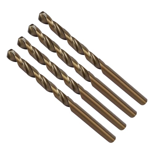 CoCud Hochgeschwindigkeitsstahl-Kobalt-Spiralbohrer, Durchmesser 5,1 mm, Länge 85 mm, gerade Spiralbohrer - (Anwendungen: für Metall, Holz, Kunststoff, Aluminium), 4 Stück von CoCud