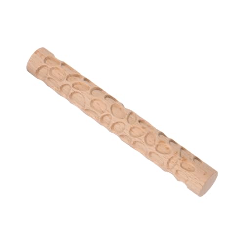 CoCud Holz Tonroller 6 Zoll geprägte Pflasterstein-Textur Modellierung für Tonbacken von CoCud