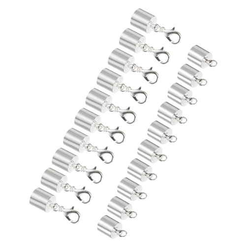 CoCud Lederkordel-Endkappe mit Karabinerverschlüssen, 8,5 mm Innendurchmesser, Schmuckverbinder-Zubehör – (Anwendungen: für Armbänder und Halsketten), 10 Stück von CoCud