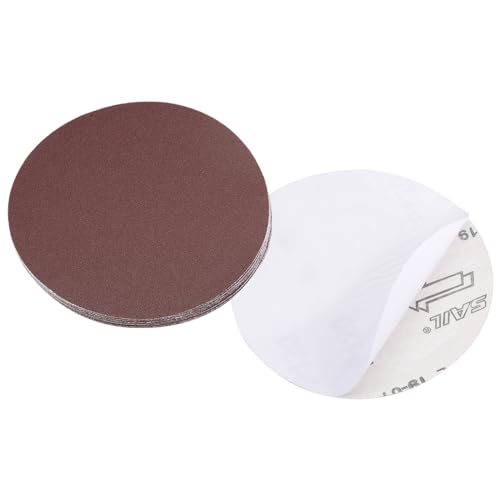 CoCud PSA Schleifscheiben, Durchmesser 5 Zoll, Körnung 120, selbstklebendes Schleifpapier - (Anwendungen: für Holz- und Metallbearbeitung), 10 Stück von CoCud
