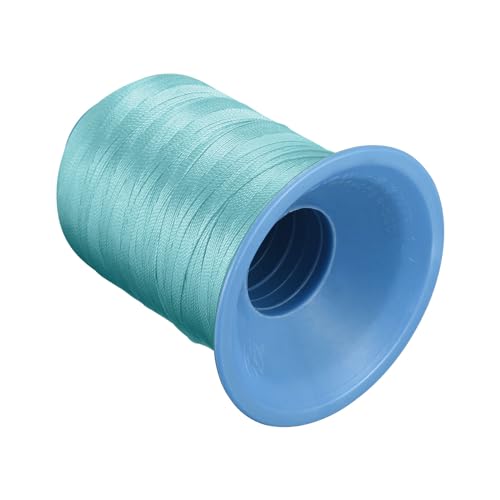 CoCud Polyester-Bonded-Fäden, 710 Yards, 420D/0,45mm, Durchschnittliche Zugkraft 7100g, Polyester-Bonded-Faden Helltürkis - (Anwendungen: Zum Nähen von Lederhandwerk) von CoCud