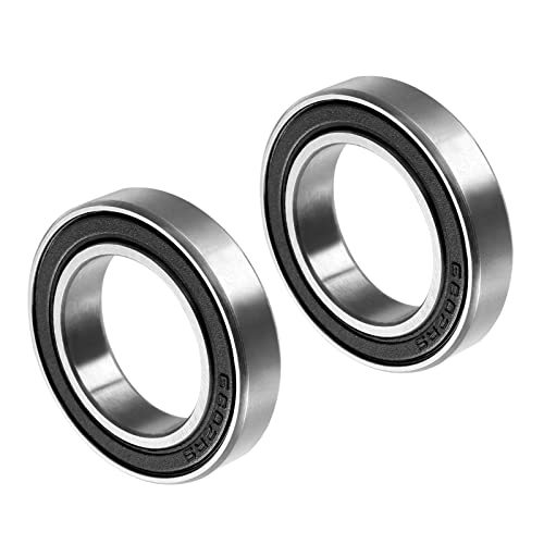 CoCud Rillenkugellager, 6802-2RS Modell 15 mm ID 24 mm OD 5 mm Dicke, Kohlenstoffstahl doppelt versiegelte Lager - (Anwendungen: Räder für Motor-Skates), 2-Stück von CoCud