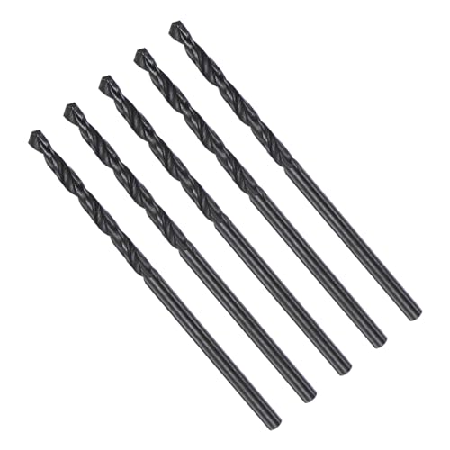 CoCud Spiralbohrer, 2,2 mm Durchmesser, 0,09" Schaft, Hochgeschwindigkeitsstahl, schwarze Oxidbeschichtung, Jobber-Bit-Set (Anwendungen: für Metall, Holz, Kunststoff), 5 Stück von CoCud