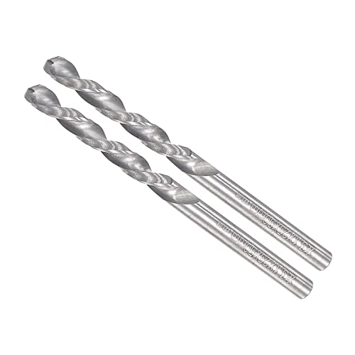 CoCud Vollhartmetall Bohrer Bit 3.1mm Durchmesser Links Hand YG6X (C3/K10) Wolfram Hartmetall Gerade Schaft Spiralbohrer - (Anwendung: für Edelstahl Stahl Legierung) 2Stk von CoCud