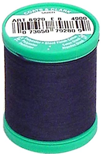 Coats Dual Duty Plus Knopf- und Teppichfaden, 45,7 m, Marineblau (s920-4900) von Coats & Clark Inc.