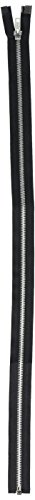 Coats & Clark F25A 24-2 Reißverschluss aus schwerem Aluminium, 61 cm, Schwarz von Coats & Clark