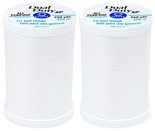 Dual Duty XP Allzweck-Garn, 227 m, Weiß (S910-0100) von Coats & Clark