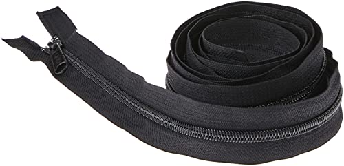 Plastic Sleeping Bag Separating Zipper 100"-Black von Coats & Clark