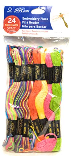 J & P Coats 24 Knäuel Stickgarn, Batikfärbung J & P Coats 24 Knäuel Stickgarn, Batikfärbung von Coats