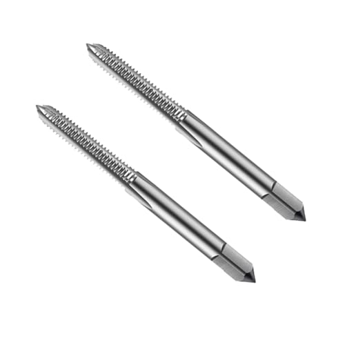 2 St. Metrischer Gewindebohrer M6 x 1, HSS Maschinengewindebohrer Rechtshänder M6 x 1mm Schnellarbeitsstahl 6542 Gerade Flöten Gewindebohrer Gewindeschneiden Maschinisten Reparatur 2 St. Metrischer Gewindebohrer M6 x 1, HSS Maschinengewindebohrer Rechtshänder M6 x 1mm Schnellarbeitsstahl 6542 Gerade Flöten Gewindebohrer Gewindeschneiden Maschinisten Reparatur von Coavoo