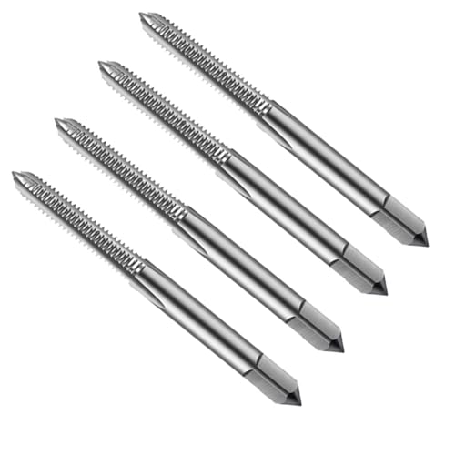 4 Stück metrische Feingewindebohrer M5 x 0,5 mm HSS Maschinen-Rechtsgewindebohrer M5 x 0,5 mm aus Hochleistungsschnellstahl 6542 mit geraden Nuten zum Gewindeschneiden für Stahl und Edelstahl 4 Stück metrische Feingewindebohrer M5 x 0,5 mm HSS Maschinen-Rechtsgewindebohrer M5 x 0,5 mm aus Hochleistungsschnellstahl 6542 mit geraden Nuten zum Gewindeschneiden für Stahl und Edelstahl von Coavoo