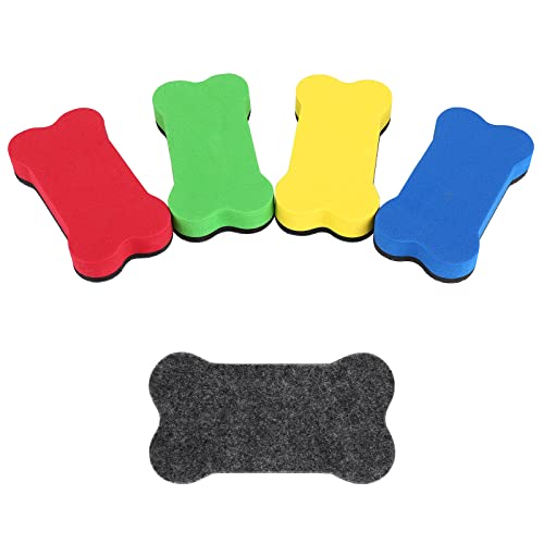 cobee Riesiger magnetischer Whiteboard Radierer, 4 Stück Knochenförmiger trocken abwischbarer Radiergummi Whiteboard Radierer Bunter trocken abwischbarer Radiergummi Tafelreiniger für Klassenzimmer cobee Riesiger magnetischer Whiteboard Radierer, 4 Stück Knochenförmiger trocken abwischbarer Radiergummi Whiteboard Radierer Bunter trocken abwischbarer Radiergummi Tafelreiniger für Klassenzimmer von Cobee