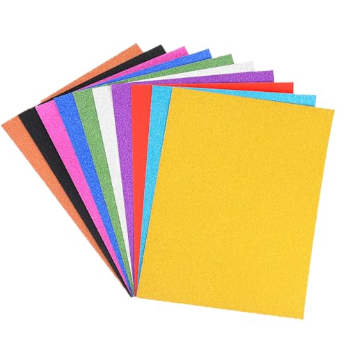 Cobenga 30 Blatt A4 Glitzerkartonpapier & 30 Blatt selbstklebendes Klebepapier, 250 g/m² Glitzerkartonblätter, 10 Farben glänzende Glitzerkarten für DIY-Bastelarbeiten, Geschenkverpackungen, Scrapbook Cobenga 30 Blatt A4 Glitzerkartonpapier & 30 Blatt selbstklebendes Klebepapier, 250 g/m² Glitzerkartonblätter, 10 Farben glänzende Glitzerkarten für DIY-Bastelarbeiten, Geschenkverpackungen, Scrapbook von Cobenga
